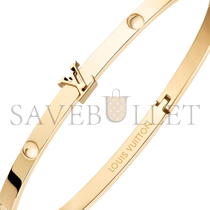 l0vis Vvtt0n empreinte small bangle, yellow gold q05319